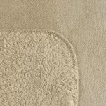 Koc jednokolorowy 200x220 TEDY jasny beż imitujący buklę - 4