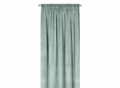 Zasłona gotowa na taśmie 140x270 ROSA welwetowa jasna mięta Design 91