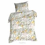 Pościel bawełniana 140x200 PAULA biała z wzorem kwiatów polnych z kolekcji Classic Family - 6