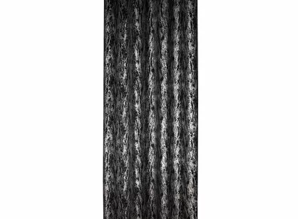 Zasłona gotowa na przelotkach 140x250 ELISE zaciemniająca typu dimout czarna z marmurkowym srebrnym nadrukiem