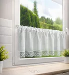 Zazdrostka w tunelu 150x40 VINCE biała zdobiona koronką - 8