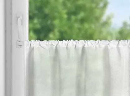 Zazdrostka w tunelu 150x40 VINCE biała zdobiona koronką