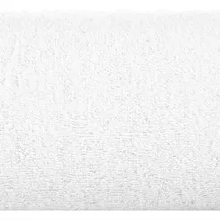 Ręcznik bawełniany 70x140 DAMLA biały gładki z subtelną bordiurą 500 g/m2