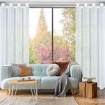 Firana na przelotkach 135x270 ARLETA biała z szyfonu z delikatnym połyskiem - 9