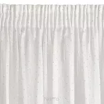 Firana na taśmie 300x250 SIBEL biała z szampańskim nadrukiem drobnych rombów - 4
