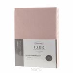 Prześcieradło z bawełny jersey 3 z gumką pudrowe 160x200 - 4