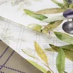 Komplet ścierek kuchennych 3x50x75 OLIVE oliwkowe w różne wzory z bawełny - 4