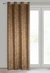 Zasłona na przelotkach 140x250 KORNELIA welwetowa miodowa złocisty marmurkowy nadruk - 5