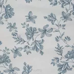 Pościel satynowa 160x200 SPRING 70 biała z niebieskim wzorem roślinnym z kolekcji Classic - 3