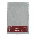 Nakładka świąteczna 85x85 FLASH 4 srebrna gładka z wplecioną nicią srebrną - 2