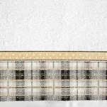 Ręcznik świąteczny 50x90 ANGEL biały z żakardową bordiurą w kratkę z nicią metaliczną - 2