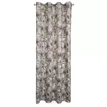 Zasłona na przelotkach 140x250 TESSA welwetowa biała z kwiatowym fioletowym nadrukiem - 10