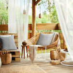 Poszewka na taras 45x45 GARDEN 3 srebrna wodoodporna - 4