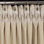 Zasłona na taśmie 135x270 TULIA welwetowa beżowa z szampańskim wzorem wyrazistych liści - 7