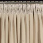 Zasłona na taśmie 135x270 TULIA welwetowa beżowa z szampańskim wzorem wyrazistych liści - 8
