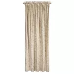 Zasłona na taśmie 135x270 TULIA welwetowa beżowa z szampańskim wzorem wyrazistych liści - 12