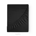 Prześcieradło z bawełny renforce z gumką 180x200 czarne BASIC - 4