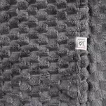 Koc na fotel 70x160 CINDY 6 stalowy puszysty w drobny wzór Design 91 - 9