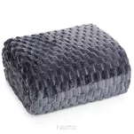 Koc na fotel 70x160 CINDY 6 stalowy puszysty w drobny wzór Design 91 - 7