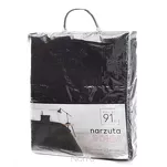 Narzuta 170x210 BONI 6 czarna pikowana z mikrofibry botaniczny wzór liści - 2