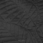 Narzuta 170x210 BONI 6 czarna pikowana z mikrofibry botaniczny wzór liści - 5