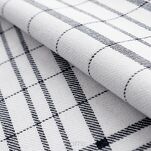 Ścierka kuchenna 50x70 CHECK stalowa w kratkę z bawełny - 3
