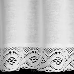 Zazdrostka w tunelu 150x30 VINCE biała zdobiona koronką - 6