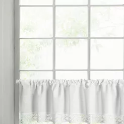 Zazdrostka gotowa w tunelu 150x30 VINCE biała zdobiona koronką