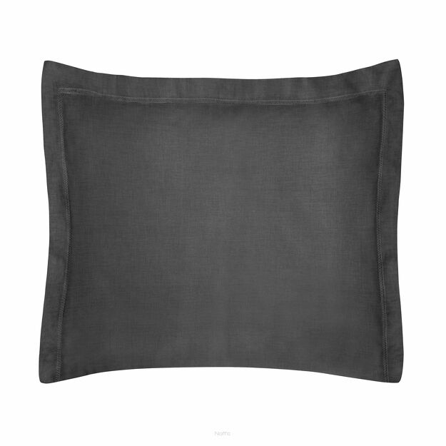 Poszewka bawełniana 50x70 NOVAC czarna z ozdobną kantą Nova Colour