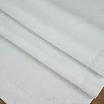 Obrus 145x400 JOWITA biały zdobiony kantą i srebrna nicią - 6