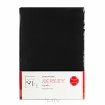 Prześcieradło z bawełny jersey z gumką czarne 140x200 Design 91 - 9