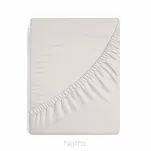 Prześcieradło z satyny bawełnianej z gumką NOVA 3 beżowe 160x200 - 3