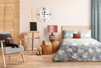 Poszewka welwetowa 40x40 LUIZ 4 ceglana pikowana we wzór liści plamy Design 91 - 4