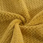 Ręcznik szybkoschnący 70x140 ZOE 1 musztardowy z mikrofibry o ryżowej strukturze - 4