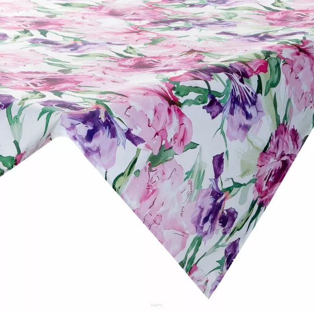 Nakładka na taras 85x85 GARDEN 34 różowa wodoodporna fioletowy styl kwiatowy