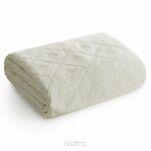 Narzuta 200x220 ALARA 6 kremowa pikowana z mikrofibry wzór wyrazistych rombów - 4