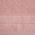 Ręcznik bawełniany 30x50 DAMLA pudrowy gładki z subtelną bordiurą - 2