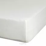 Prześcieradło z bawełny jersey z gumką kremowe 220x200 Design 91 - 4