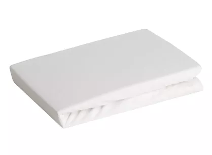 Prześcieradło z bawełny jersey z gumką kremowe 220x200 Design 91