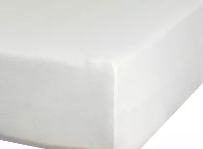 Prześcieradło z bawełny jersey z gumką kremowe 220x200 Design 91