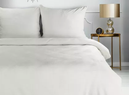 Pościel polarowa 220x200 FLANO 2 kremowa jednokolorowa z kolekcji NOVA Flano