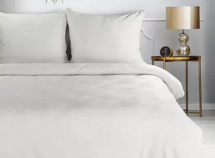 Pościel polarowa 220x200 FLANO 2 kremowa jednokolorowa z kolekcji NOVA Flano