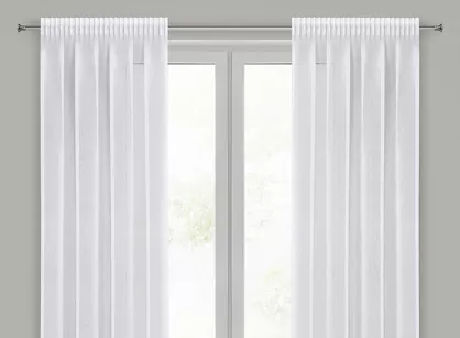 Firana na taśmie 140x270 ELPIDIA biała z matowej etaminy