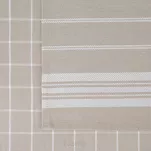 Komplet ścierek kuchennych 2x50x70 RUBI beżowe w pasy z bawełny - 4
