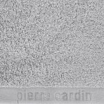 Ręcznik 30x50 EVI Pierre Cardin srebrny zdobiony bordiurą w kolorze ręcznika z logo marki 430 g/m2 - 2
