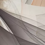 Pościel z makosatyny 160x200 LUMEA Eva Minge kremowa ruda designerski wzór Premium - 7