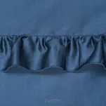 Pościel z makosatyny 160x200 VENUS 1G granatowa jednokolorowa z falbanką Premium - 3