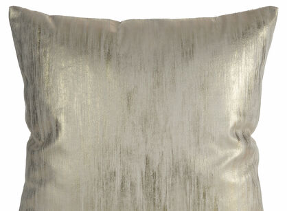 Poszewka welwetowa 45x45 EMILA kremowa z szampańskim przecieranym wzorem