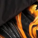 Pościel z makosatyny 220x200 PREMIUM 14 czarna designerski wzór z kolekcji Premium - 4