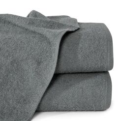 Ręcznik bawełniany 30x50 GŁADKI 1 jednokolorowy stalowy